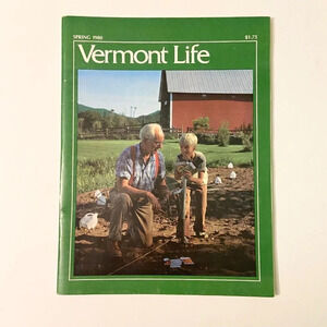 Vintage 1980 Vermont Life Magazine Spring Farming  Booklet Souvenir